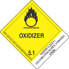 Oxidizer Class 5.1 (Calcium Hypochlorite, Hydrated) UN2880