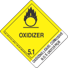 Oxidizing Liquid, Corrosive N.O.S. UN3139 PGIII