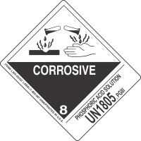 Phosphoric Acid Solution UN1805, PGIII