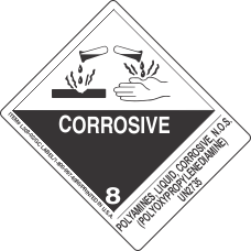 Polyamines, Liquid, Corrosive, N.O.S. (Polyoxypropylenediamine) UN2735