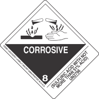 (Sulfuric Acid With Not More Than 51 Per Cent Acid) UN2796