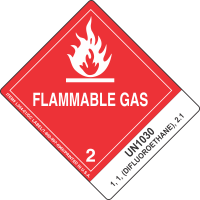 UN1030 1, 1, (Difluoroethane), 2.1