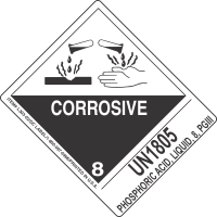 UN1805 Phosphoric Acid, Liquid, 8, PGIII