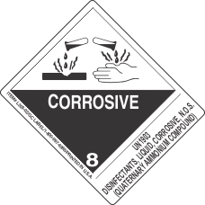 UN1903 Disinfectants, Liquid, Corrosive, N.O.S. (Quaternary Ammonium Compound)