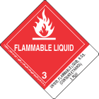 UN1993, Flammable Liquid, N.O.S. (Contains Ethanol) 3, PGIII