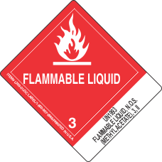 UN1993 Flammable Liquid, N.O.S. (Methyl Acetate), 3, II