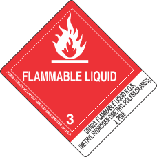 UN1993, Flammable Liquid N.O.S. (Methyl Hydrogen Dimethyl Polysiloxanes), 3, PGIII