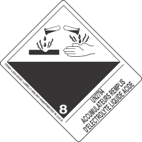 UN2794 Accumulateurs Remplis D'Electrolyte Liquide Acide