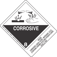 UN3264 Corrosive Liquid, Acidic, Inorganic, N.O.S. (Contains Chromic Acid And Hydrofluoric Acid), 8, PGII