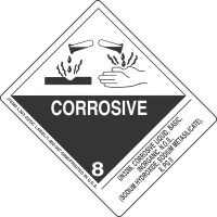 UN3266, Corrosive Liquid, Basic, Inorganic, N.O.S., (Sodium Hydroxide, Sodium Metasilicate), 8, PG II