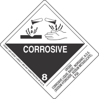 UN3266 Corrosive Liquid, Basic, Inorganic, N.O.S. (Sodium Hydroxide, Sodium Metasilicate), 8, PGII