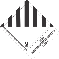 UN3363 Dangerous Goods In Apparatus Class 9