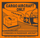 Cargo Aircraft Only Label