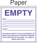 Empty By EPA Standards EPAEMPTY Paper Labels