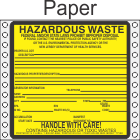 Hazardous Waste New Jersey Paper Labels HWL480NJP