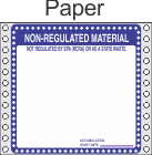 Non Regulated Material Paper Labels HWL276P