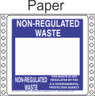 Non-Regulated Waste Paper Labels HWL250P
