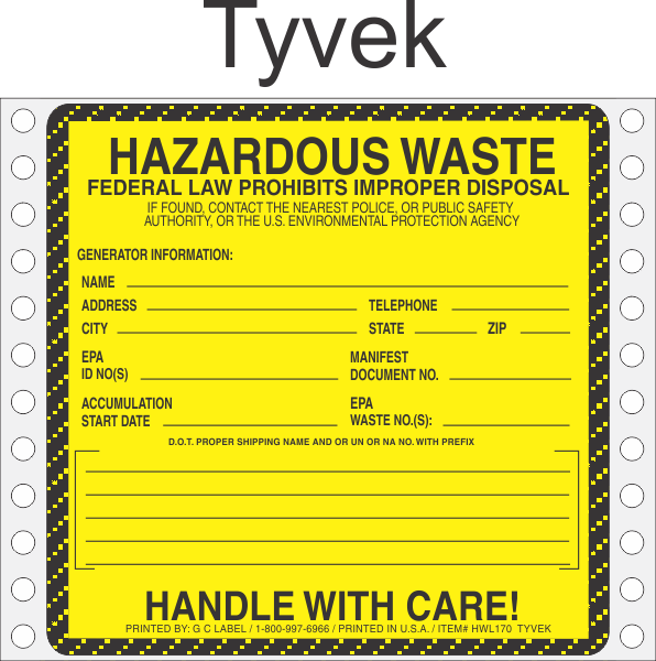 Universal Waste Labels Emedco Hazardous Waste Labels Non Rcra