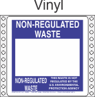Non-Regulated Waste Vinyl Labels HWL250V