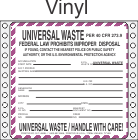 Universal Waste Vinyl Labels HWL605V