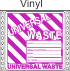 Universal Waste Vinyl Labels HWL626V