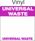 Universal Waste Vinyl Labels HWL803V