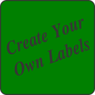 Create Your Own Fluorescent Green Square Labels