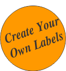 Create Your Own Fluorescent Orange Circle Labels