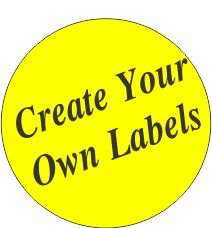 Create Your Own Fluorescent Yellow Circle Labels