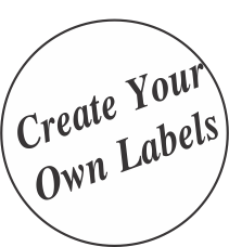 Create Your Own White Circle Labels