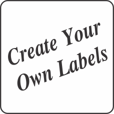 Create Your Own White Square Labels
