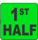 1st Half Fluorescent Circle or Square Labels