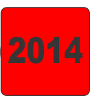 2014 Fluorescent Circle or Square Labels