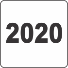 2020 Fluorescent Circle or Square Labels