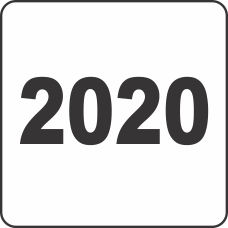 2020 Fluorescent Circle or Square Labels