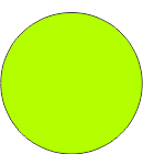 Blank Fluorescent Chartreuse Circle Labels