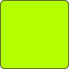 Blank Fluorescent Chartreuse Square Labels