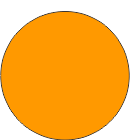 Blank Fluorescent Orange Circle Labels