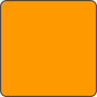 Blank Fluorescent Orange Square Labels