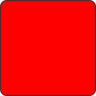 Blank Fluorescent Red Square Labels