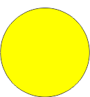 Blank Fluorescent Yellow Circle Labels