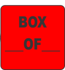 Box _____ Of _____ Fluorescent Circle or Square Labels