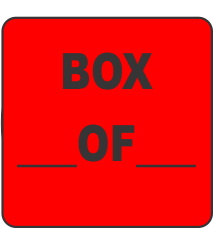 Box _____ Of _____ Fluorescent Circle or Square Labels