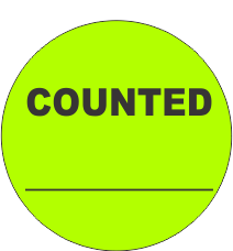 Counted ______ Fluorescent Circle or Square Labels