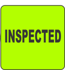 Inspected Fluorescent Circle or Square Labels