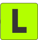 L (Large) Fluorescent Circle or Square Labels