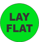 Lay Flat Fluorescent Circle or Square Labels
