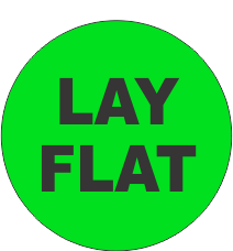 Lay Flat Fluorescent Circle or Square Labels