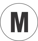 M (Medium) Fluorescent Circle or Square Labels