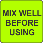 Mix Well Before Using Fluorescent Circle or Square Labels